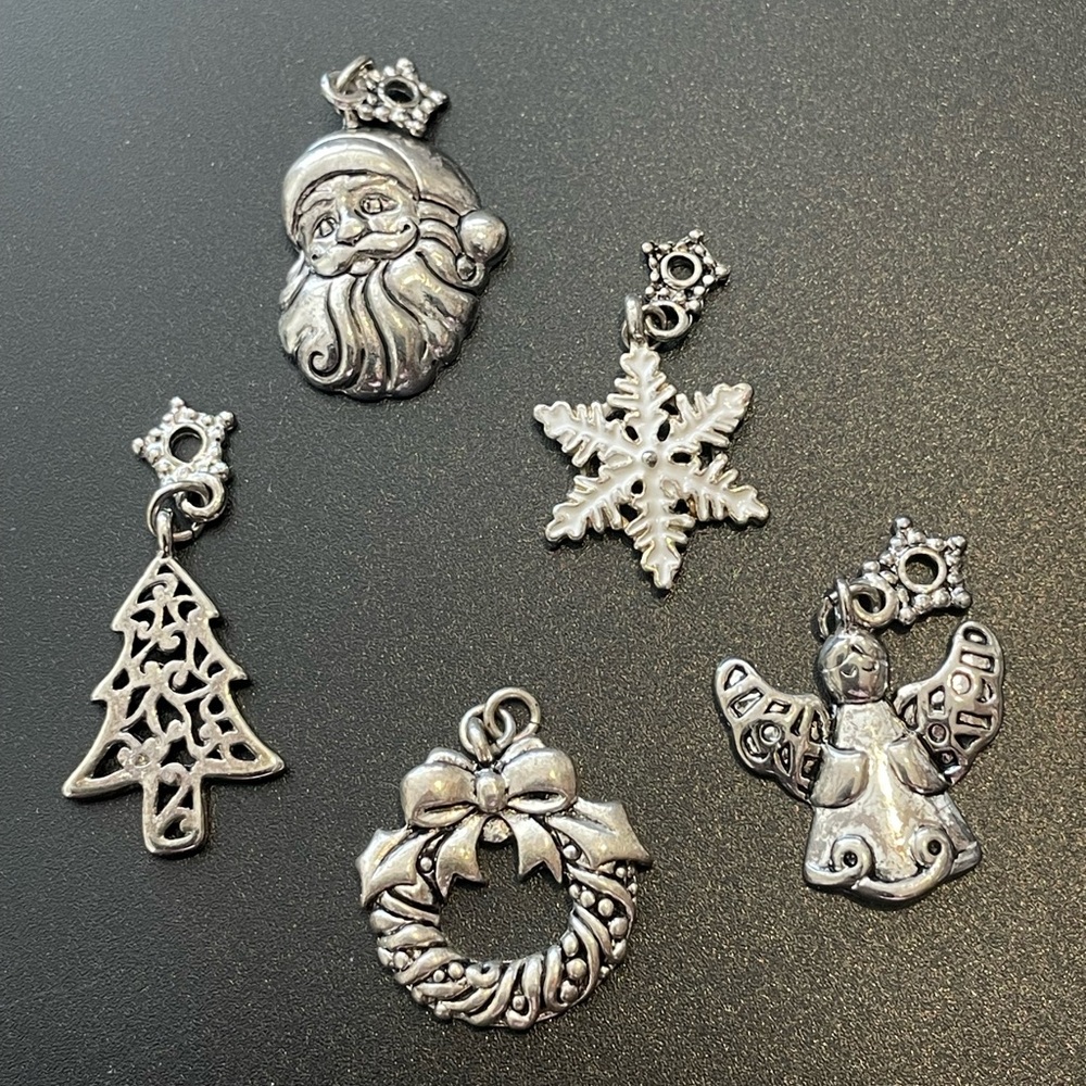 Holiday Silver Charm Set